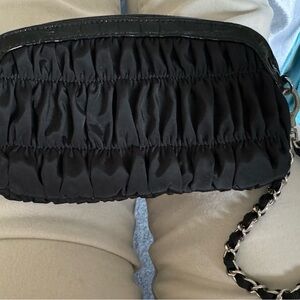 Brighton Black tuffted wristlet